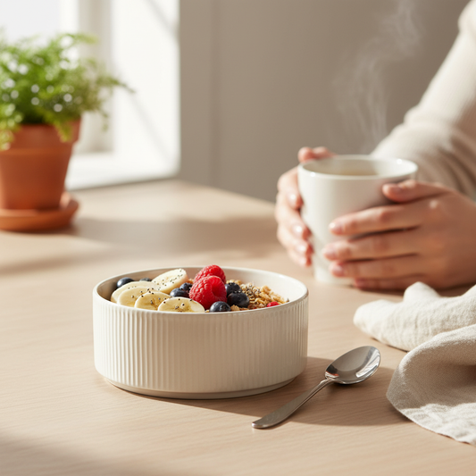 Vikko - Grove, Bowl, Bone White, 28 oz