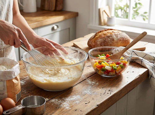 Simax Glass Mixing Bowl Set 16oz, 44oz, 84oz 3pc
