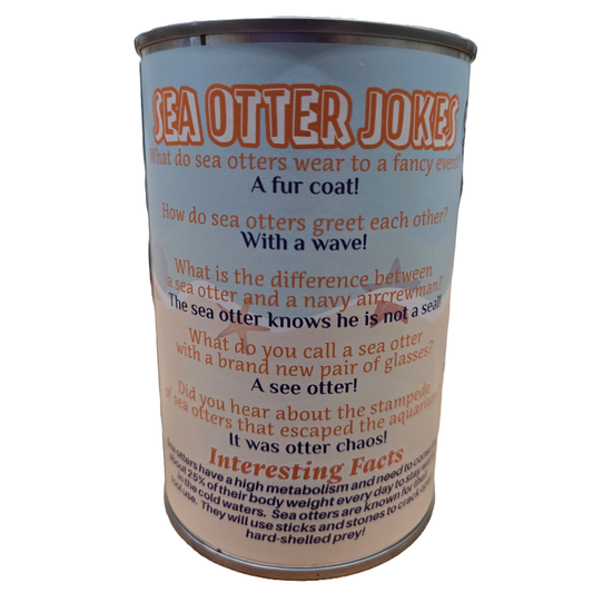 Dave the Canned Sea Otter - Eco-Friendly and Recycled Gift
