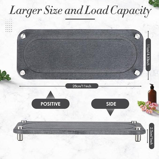 Diatomite Quick-Dry Sink Caddy Organizer Tray Kitchen Bath