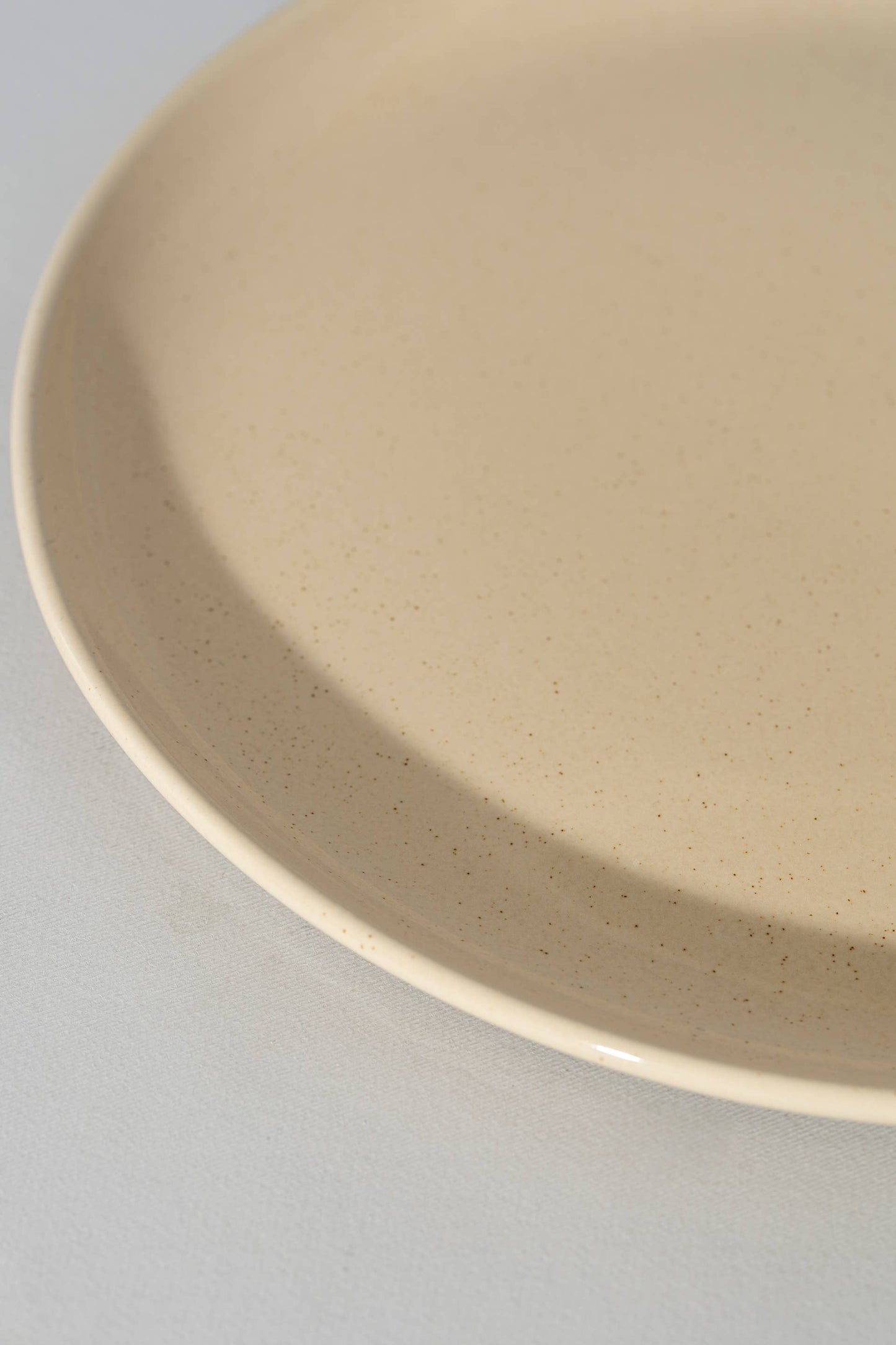 Set of 4: Stoneware Flat Dinner Plate | Edan 11.2"