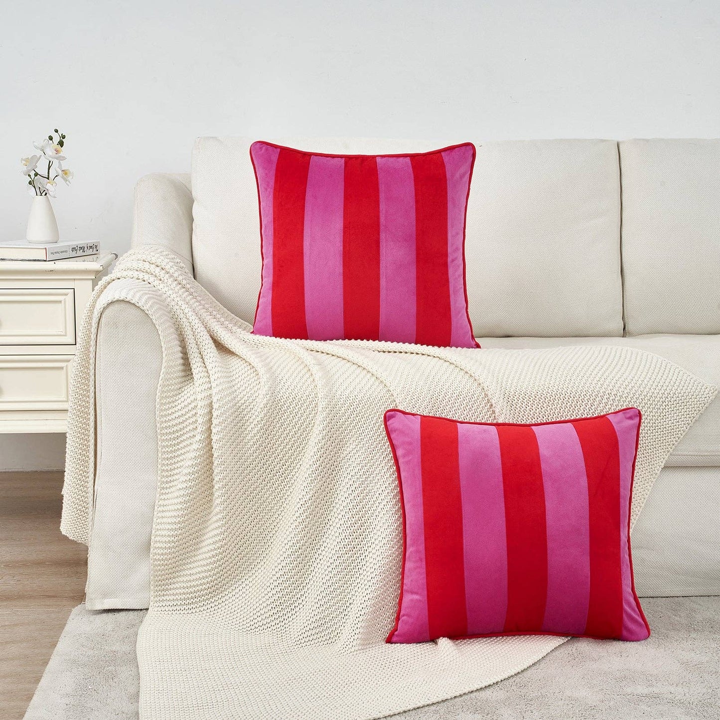 Tamarindo Pillow Covers (2-Pack) - Hot Pink/Red