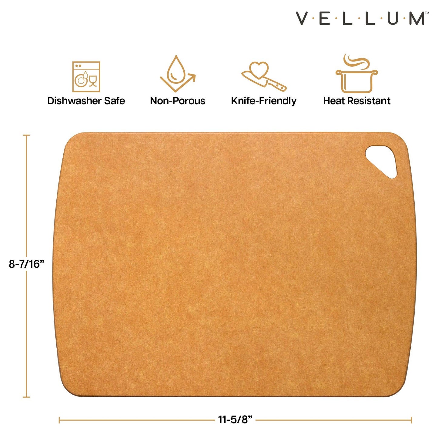 Vellum Wood Fiber Composite Cutting Board, Dishwasher Safe