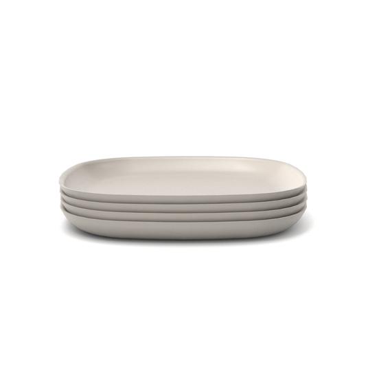 Set of 4: Gusto Dinner Plate - Stone