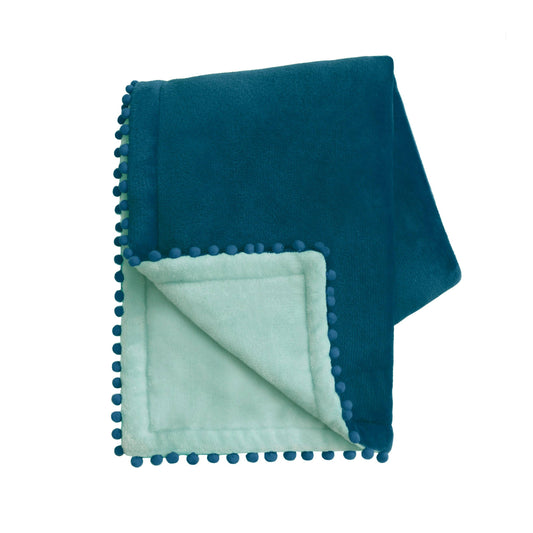 Bromelia Blanket (Blue/Light Aqua)