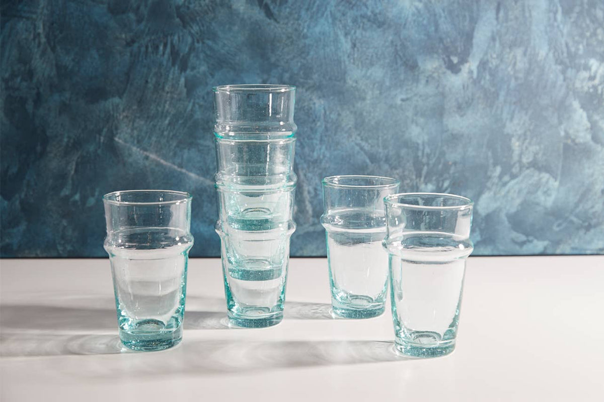 Moroccan Beldi Glassware- Set of 6