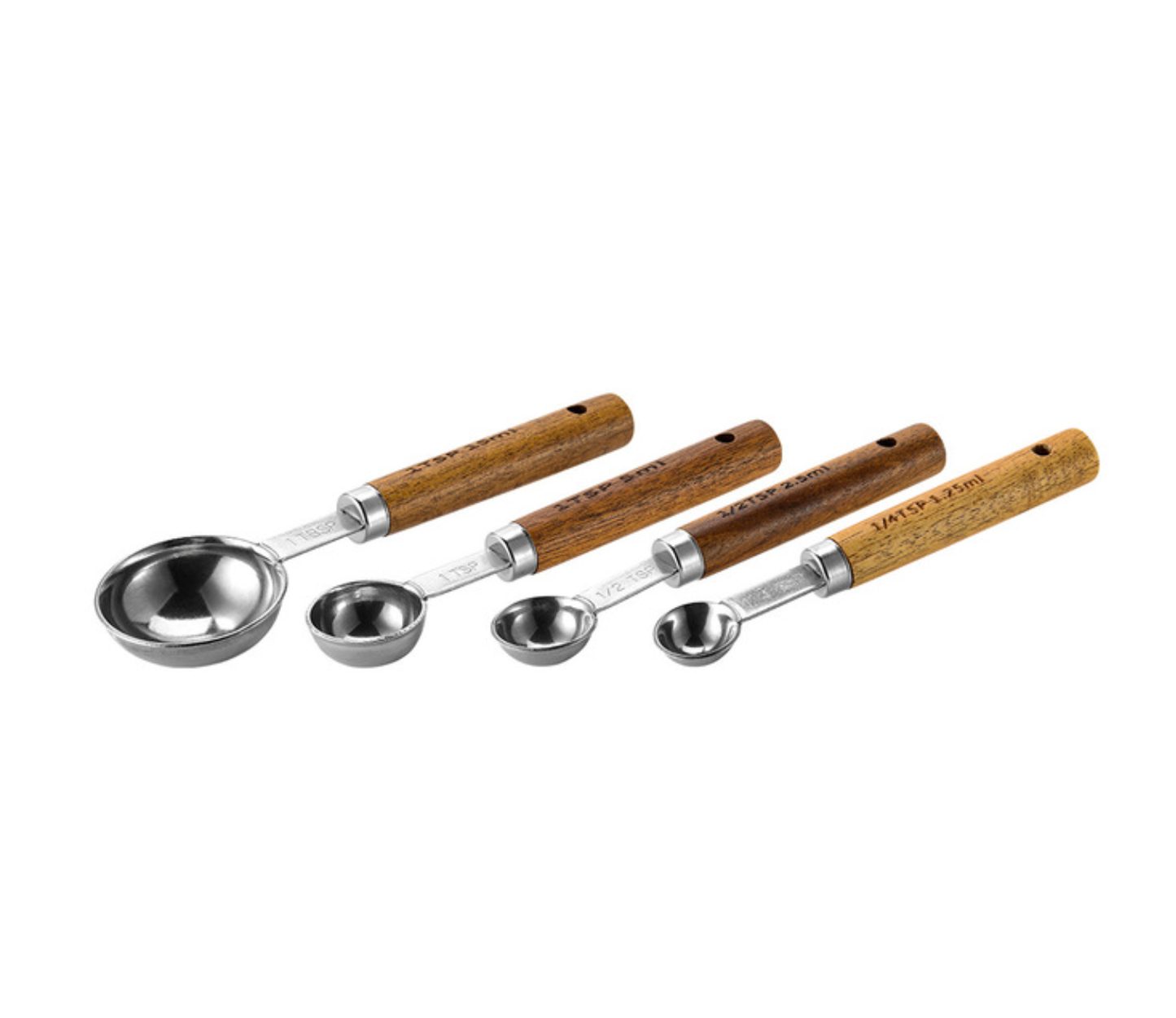 Silver Stainless Steel Measuring Cups