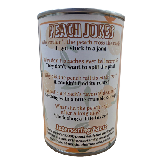 Lucy the Canned Peach - Eco-Friendly Plush in Can w/Jokes