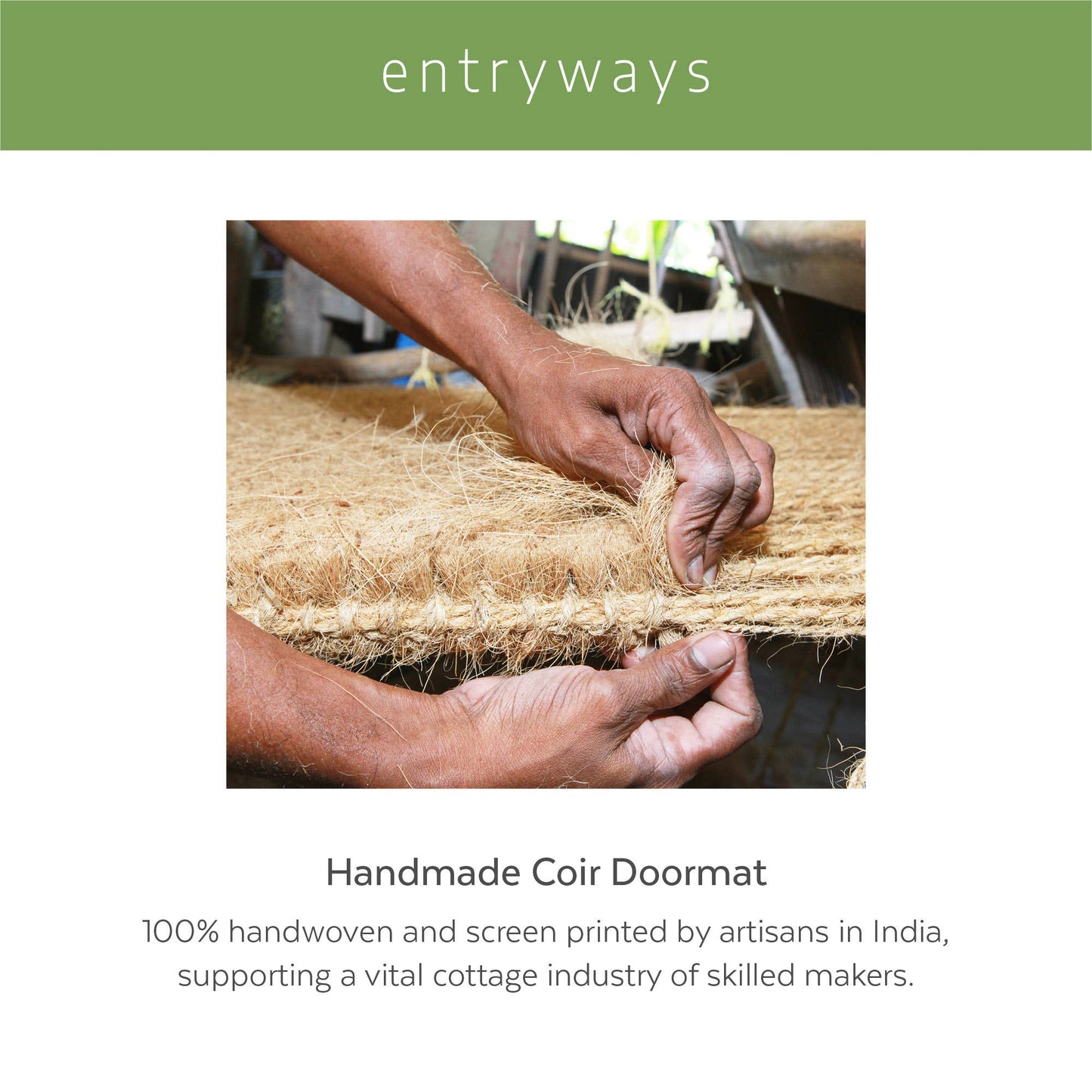 Lemons Handwoven Coconut Fiber Doormat