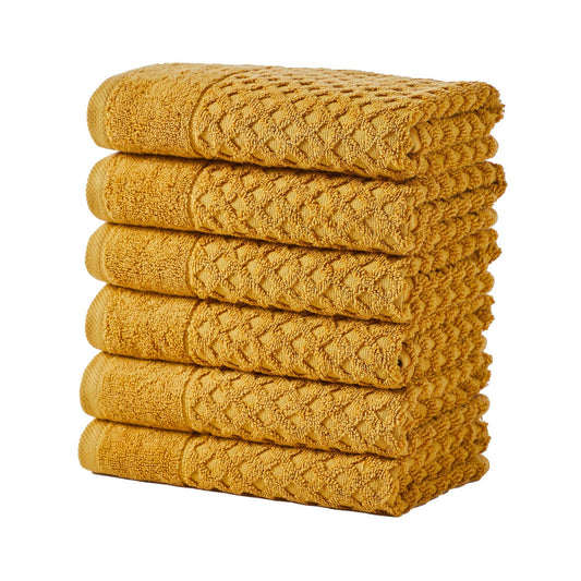 Cotton Diamond Waffle Weave Bath Towel Set - Grayson Collection