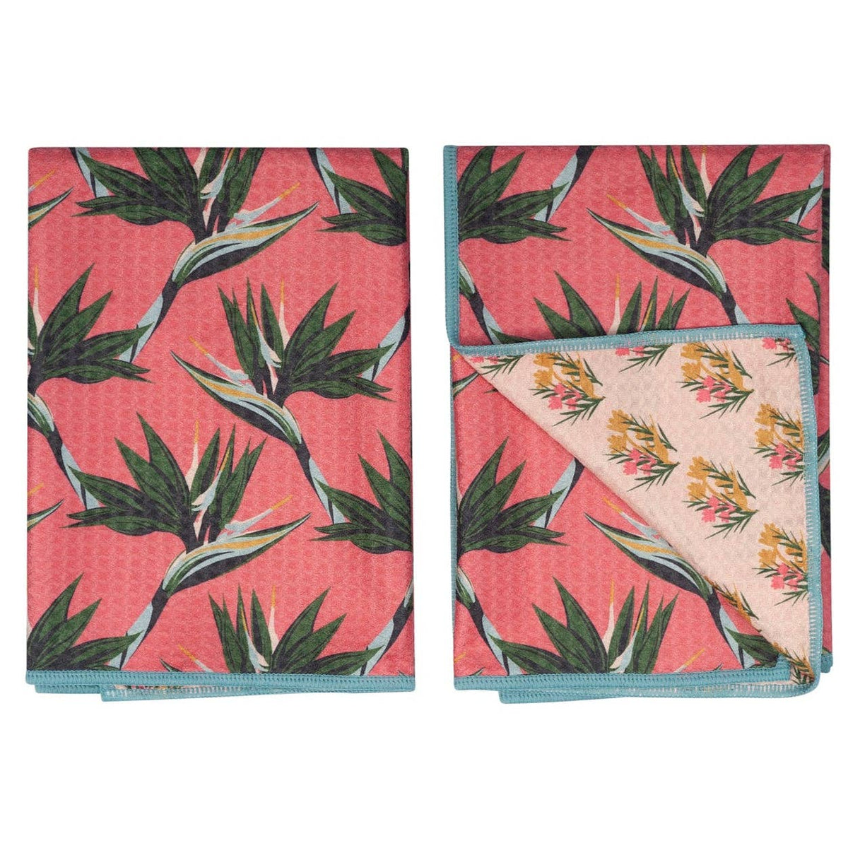 Bird of Paradise Reversible Towels – Set of 2