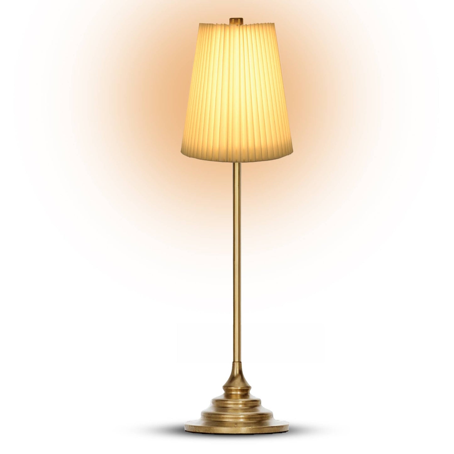 Cream 16" Height Rechargeable Touch Control LED Lamp