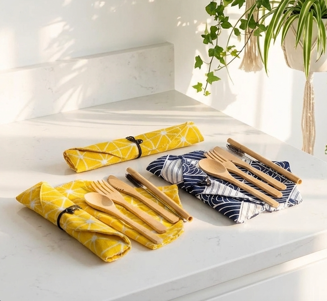 Bamboo Travel Cutlery Set | Earth Day Bestseller