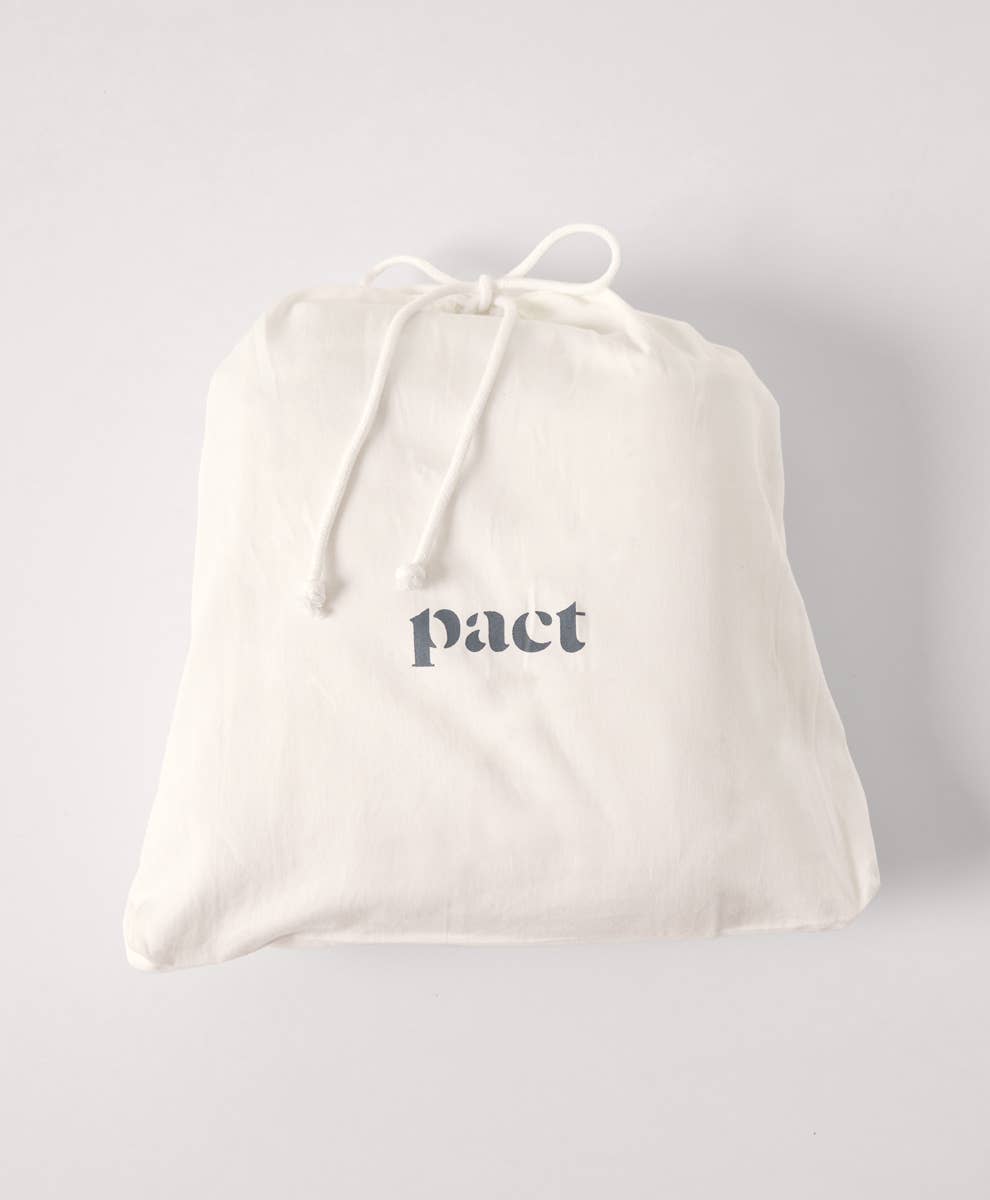 Pact Home Organic Cool-Air Percale Sheet Set
