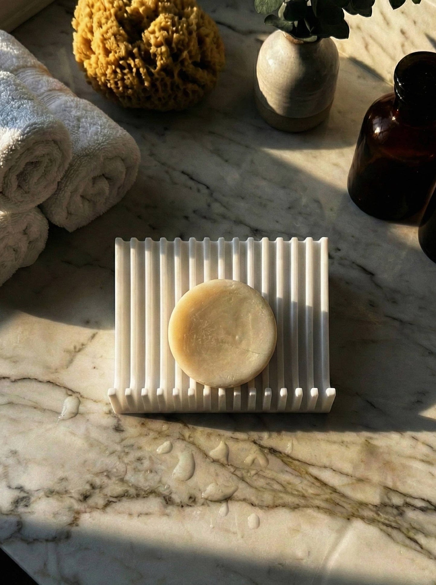 Self-Draining Soap Dish