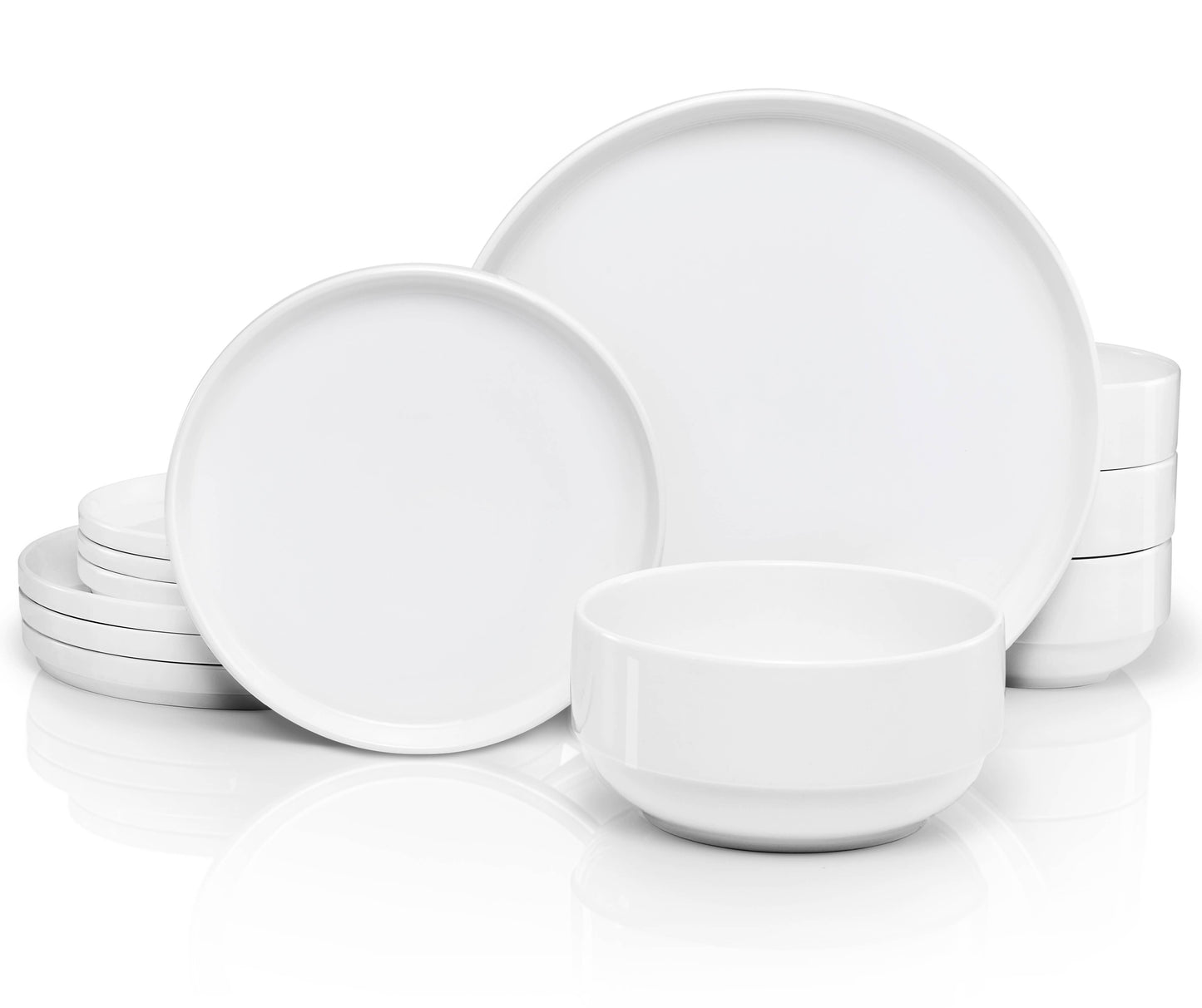 Kook Dinnerware Set, 12 Piece, Ceramic, Cambridge Classics