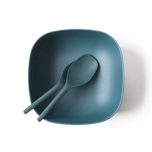 Gusto Duo Salad Server - Blue Abyss