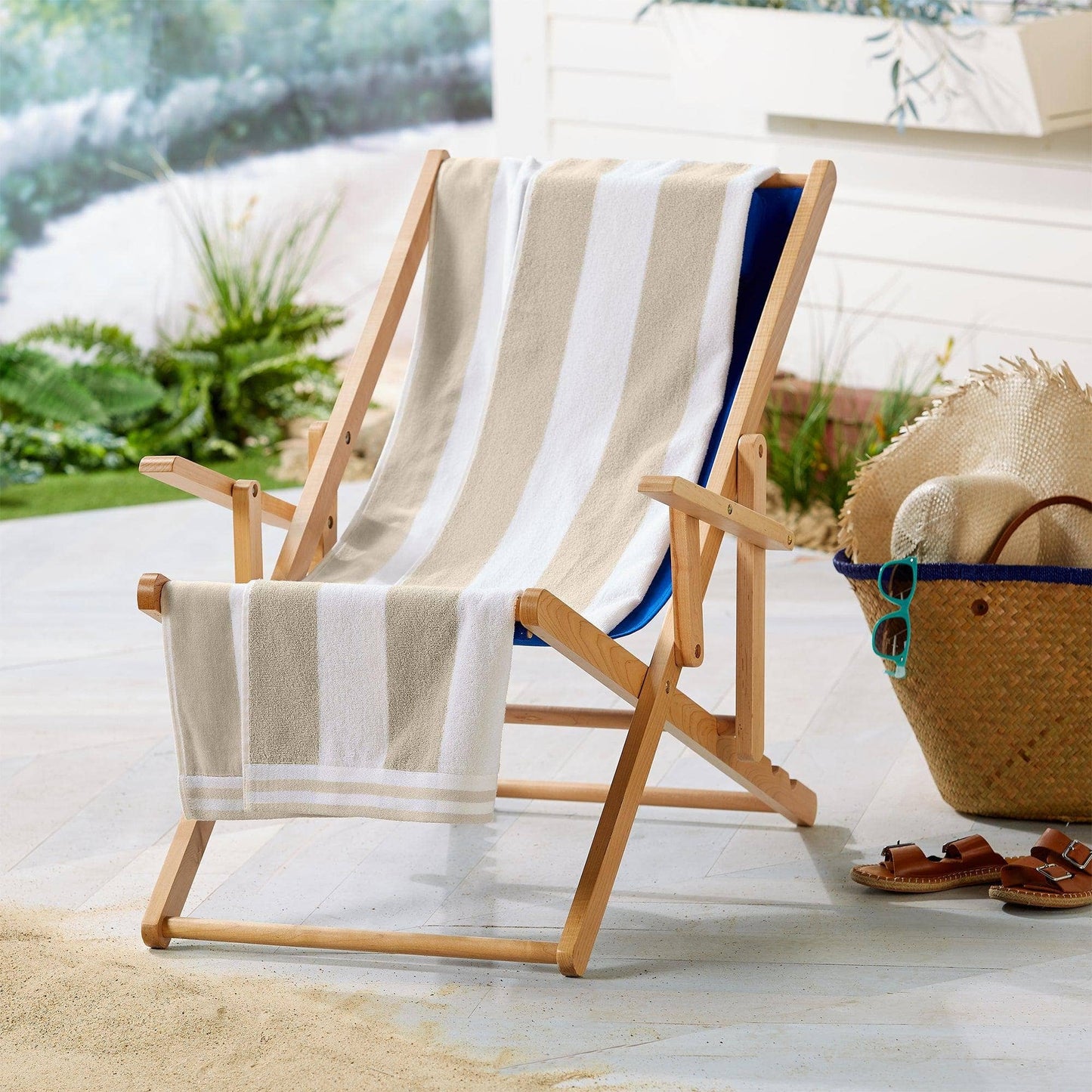 Oversized Cabana Beach Towels - 4pk - 100% Cotton