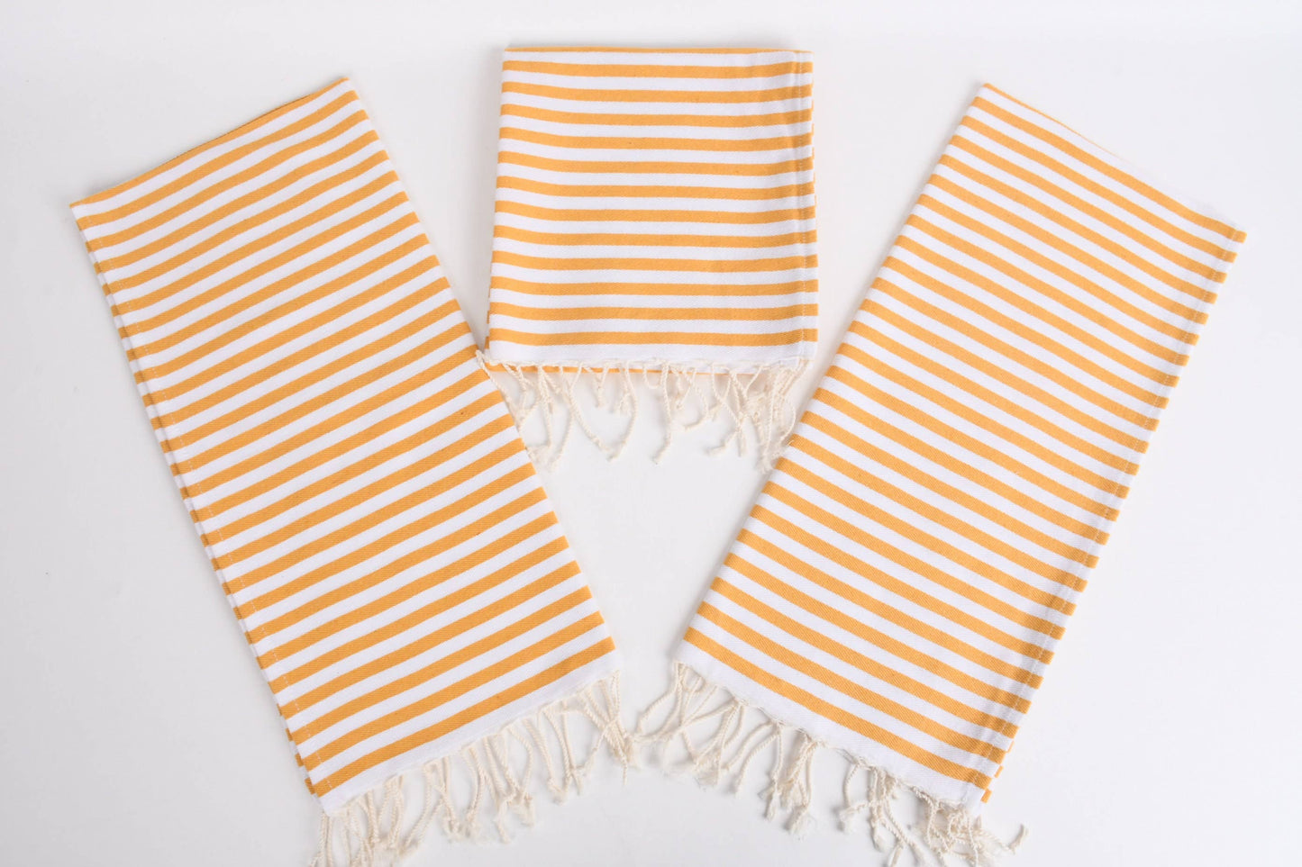 Turkish Hand Towels: Set of 2 (Yellow)