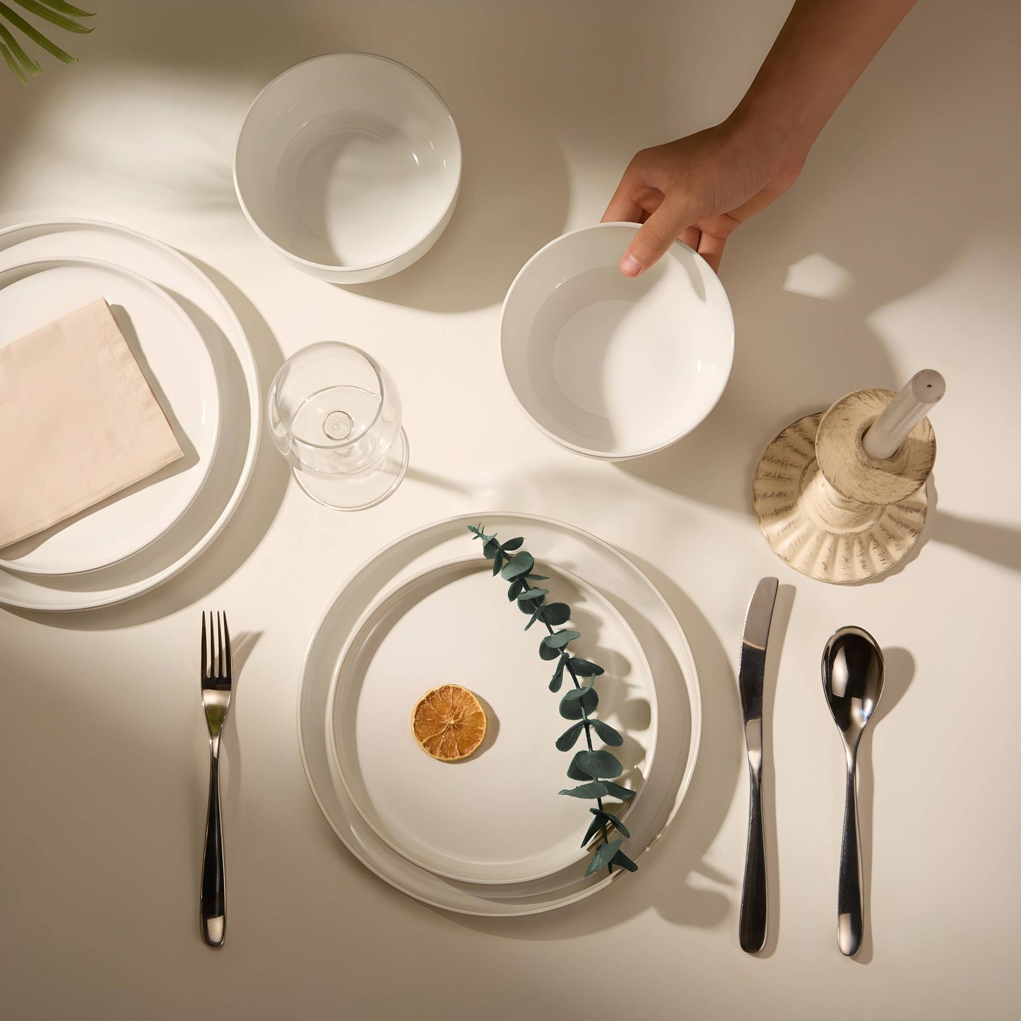 Kook Dinnerware Set, 12 Piece, Ceramic, Cambridge Classics