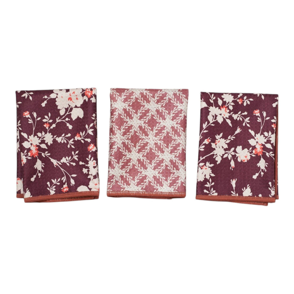 Mighty Mini Reversible Towels – Pressed Petals, Set of 3