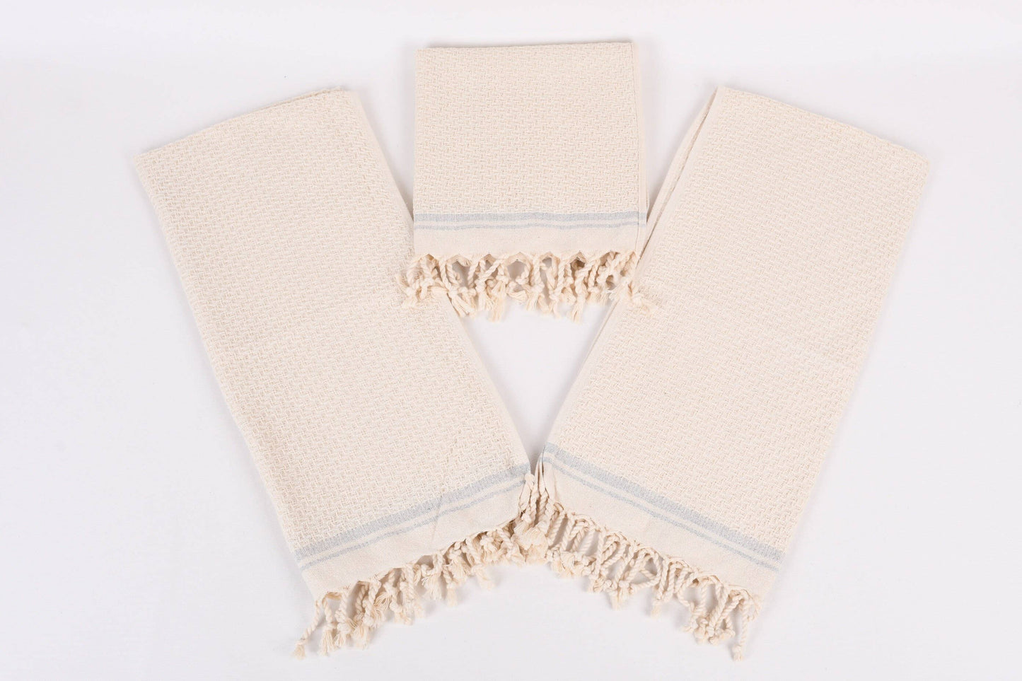 Turkish Hand Towels: Set of 2 (Beige)