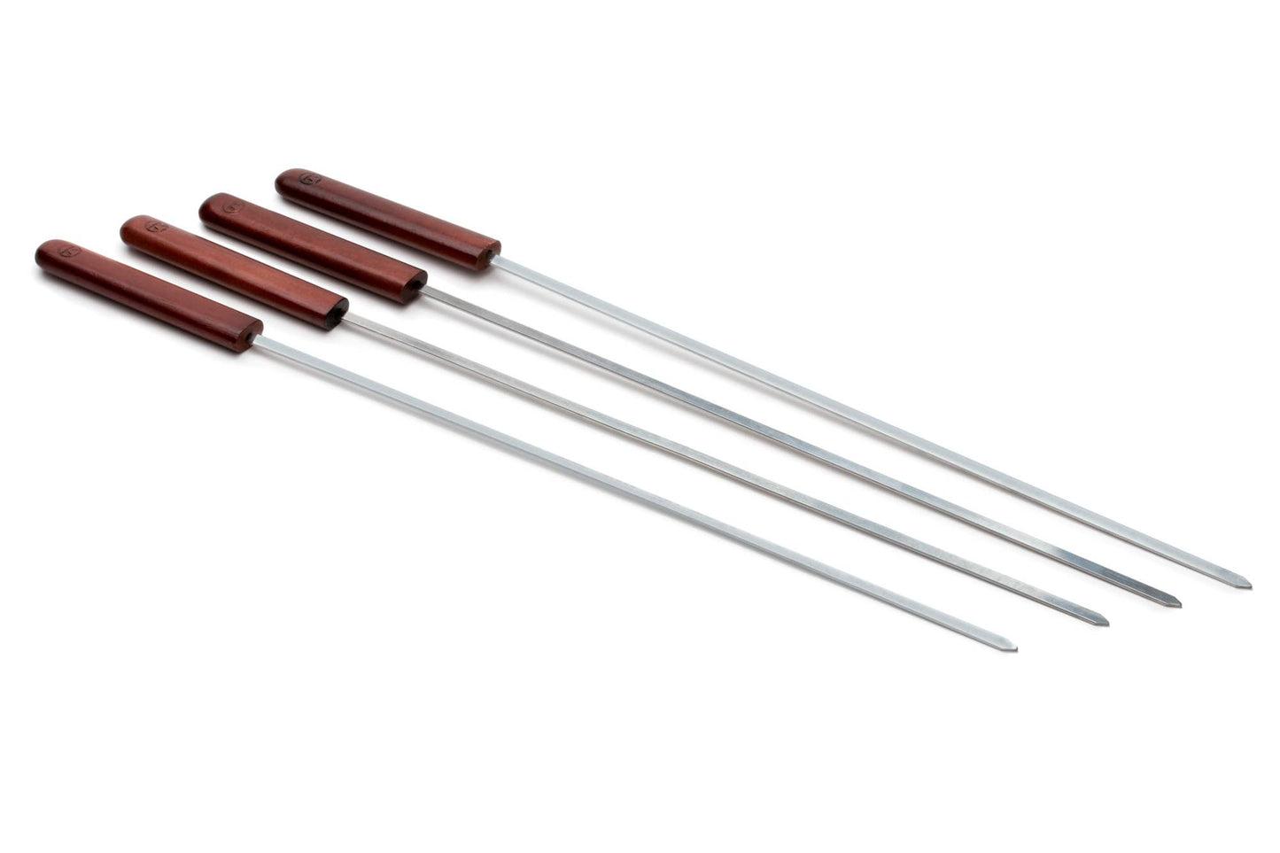 Outset Rosewood Barbecue Skewers,Stainless Steel Set 4, 20"