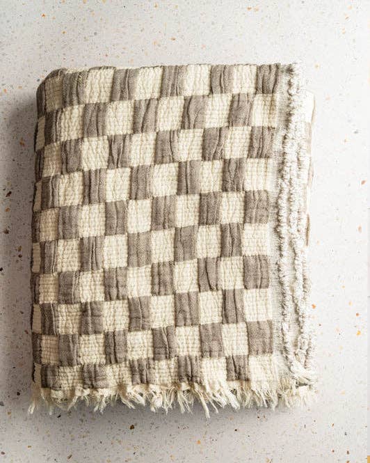Mira Cotton Quilted Throw