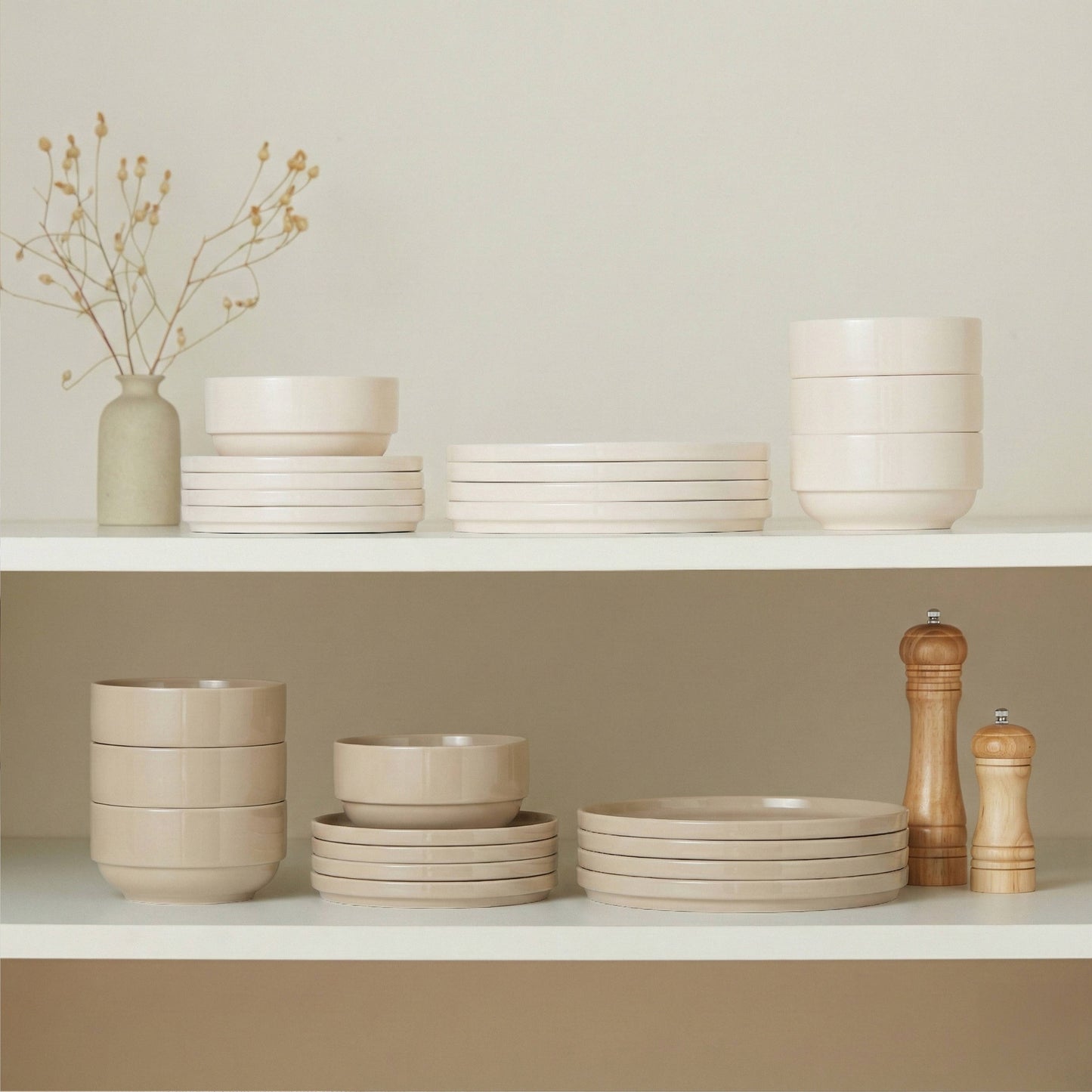 Kook Dinnerware Set, 12 Piece, Ceramic, Cambridge Classics