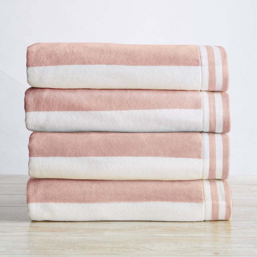 Oversized Cabana 100% Cotton Beach Towels, Set of 4