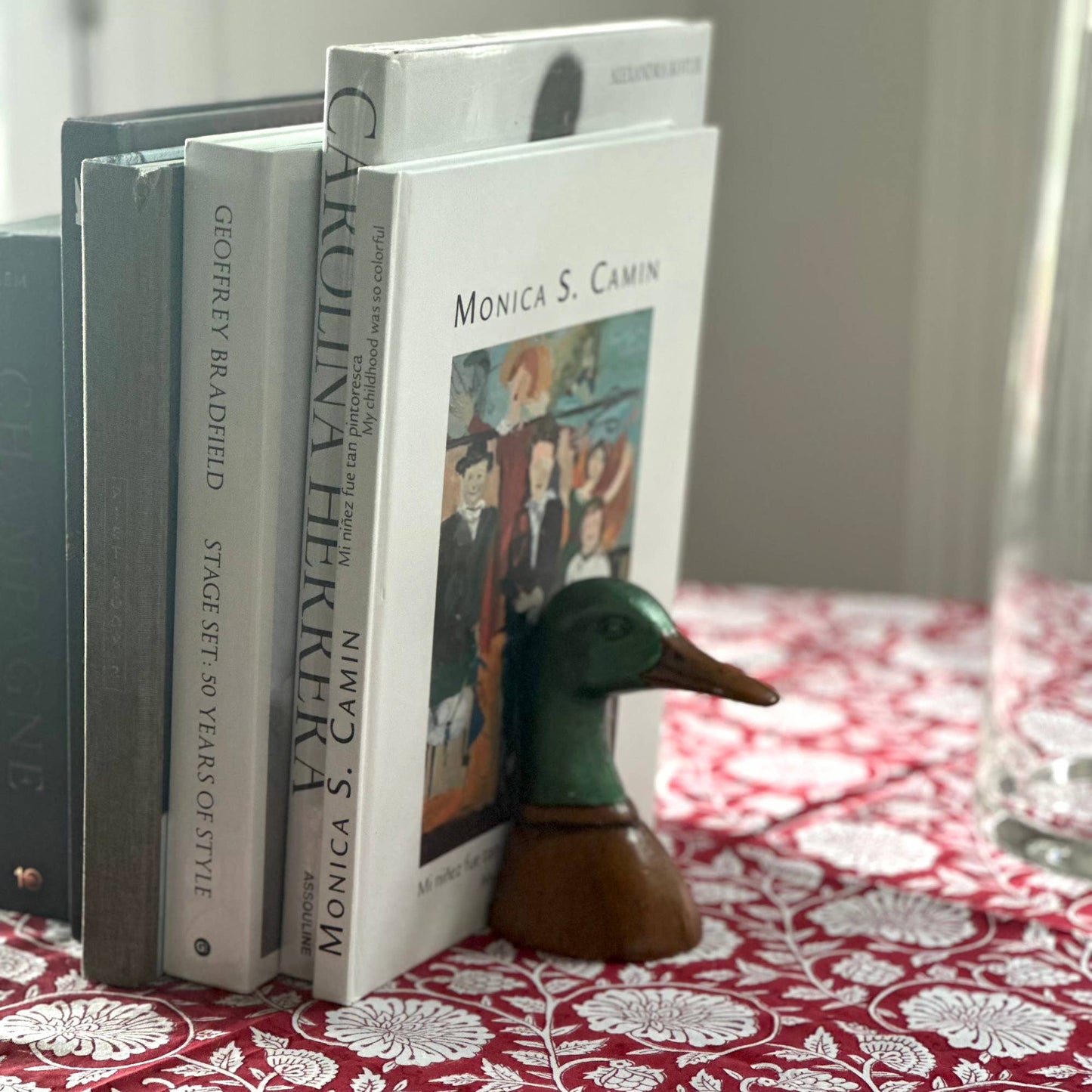Fox Run Duck Decorative Bookend Set, Iron, 4.25”x2.9”x5.73"