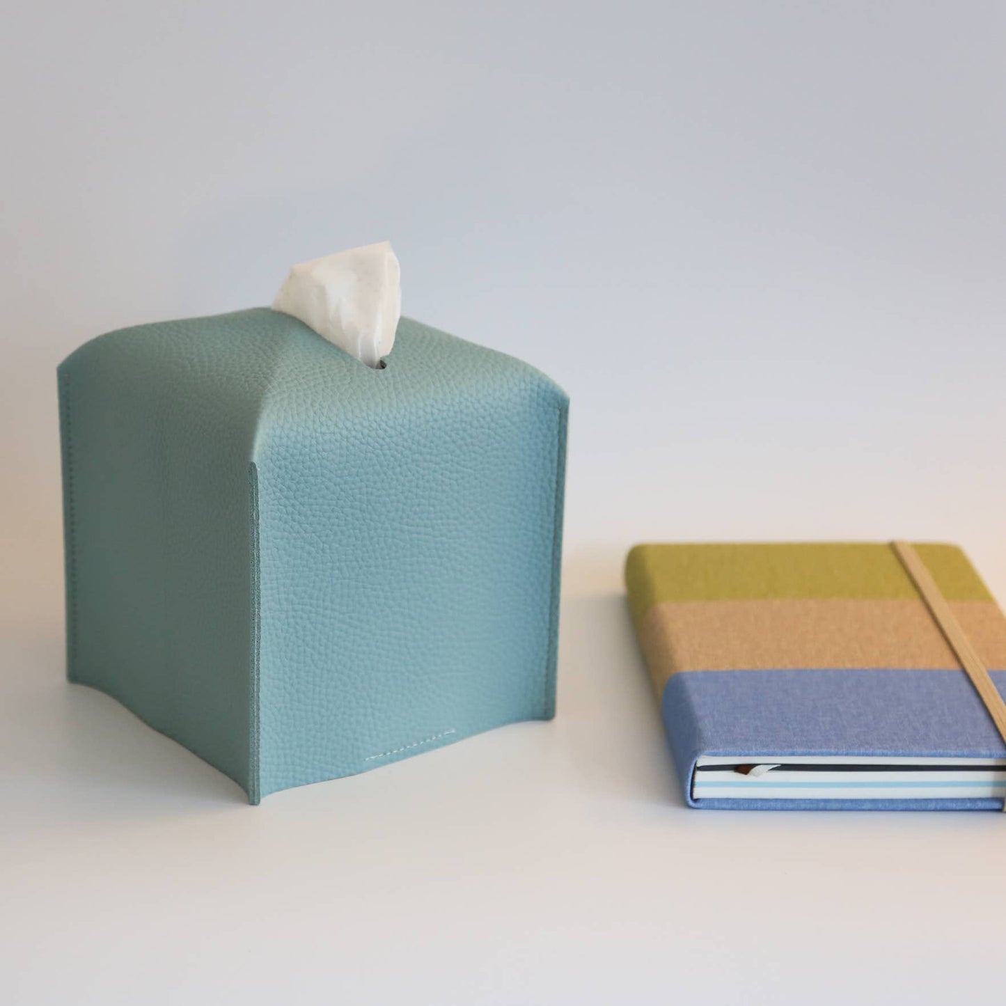 Vegan Leather Tissue Box Cover - Square