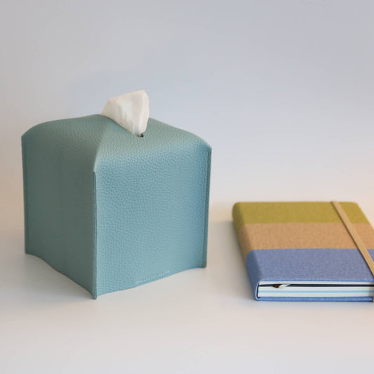 Vegan Leather Tissue Box Cover - Square