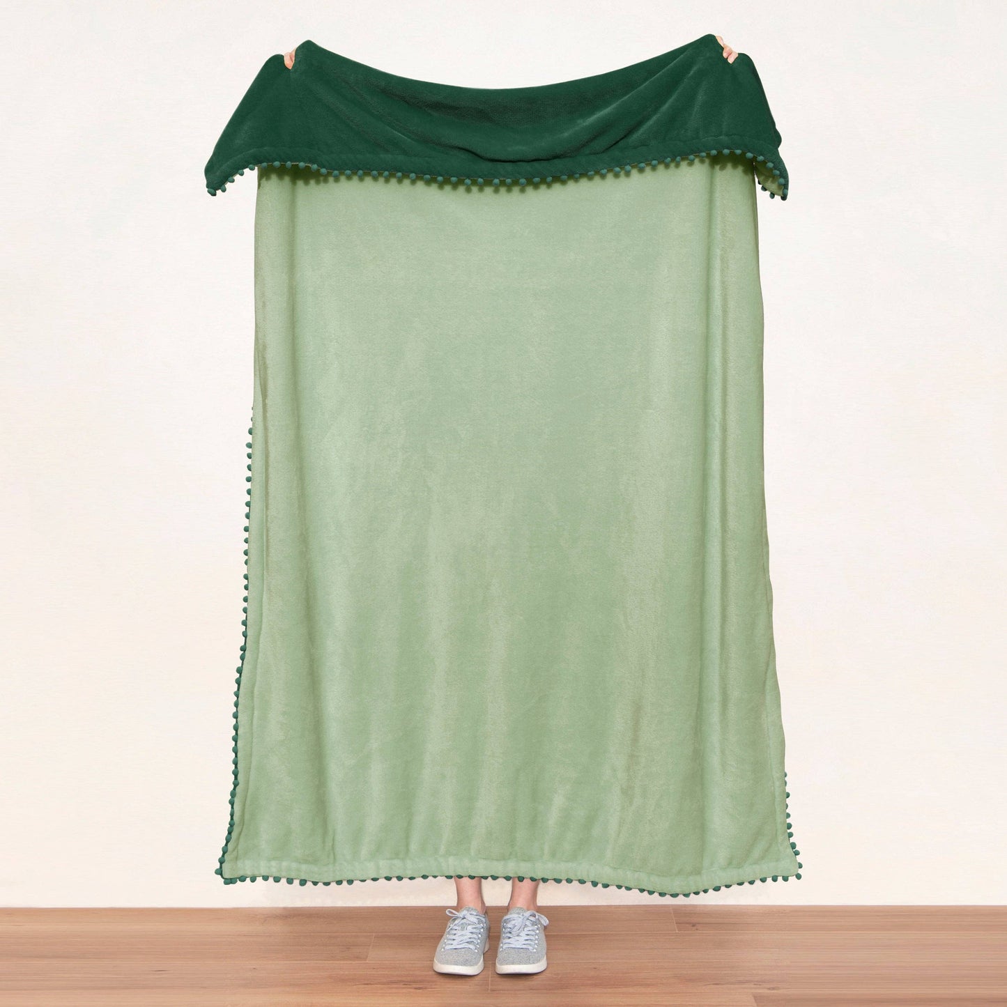 Bromelia Blanket (Dark Green/Sage)