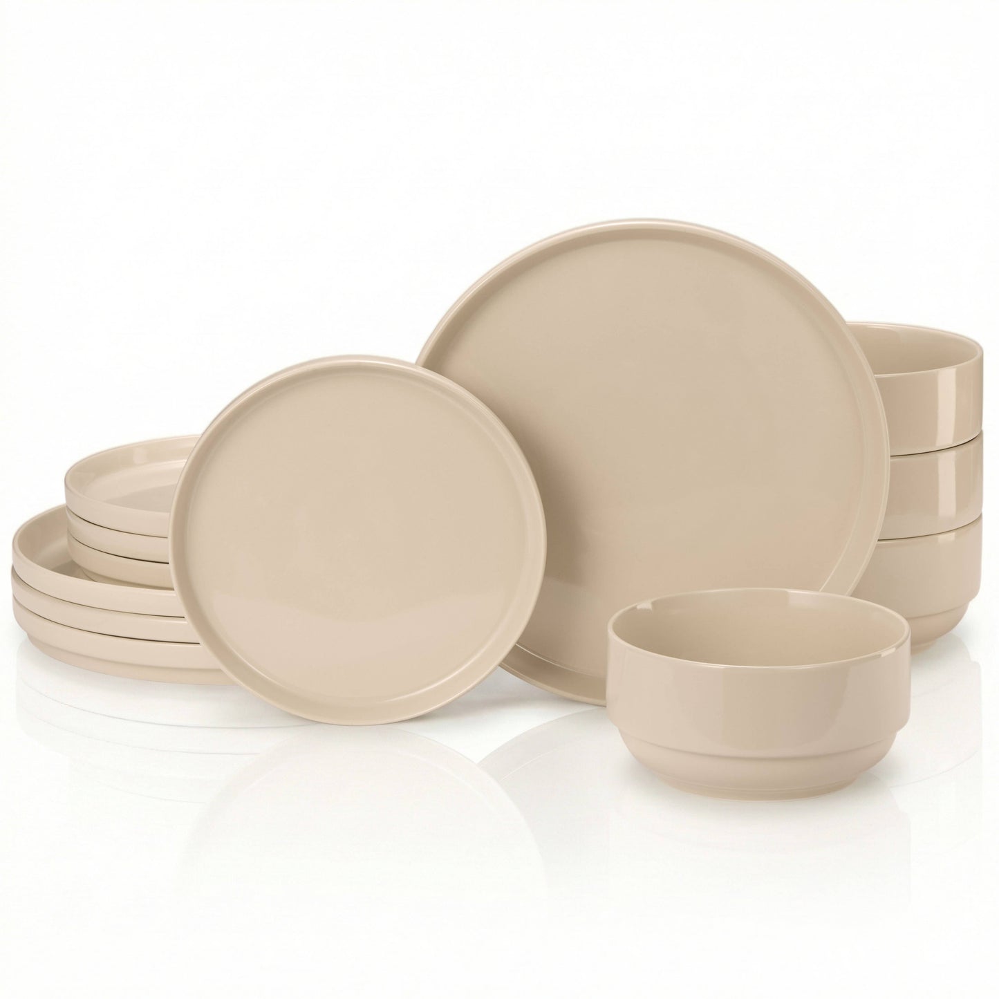Kook Dinnerware Set, 12 Piece, Ceramic, Cambridge Classics