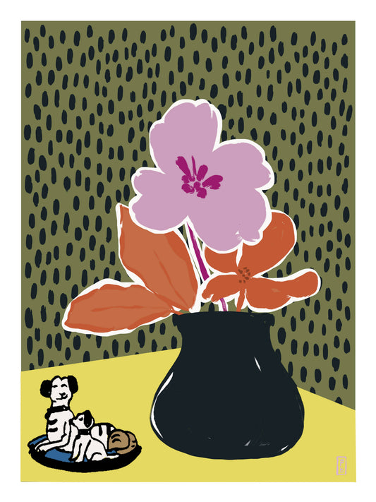 Rose Pink Flower Giclée Fine Art Print