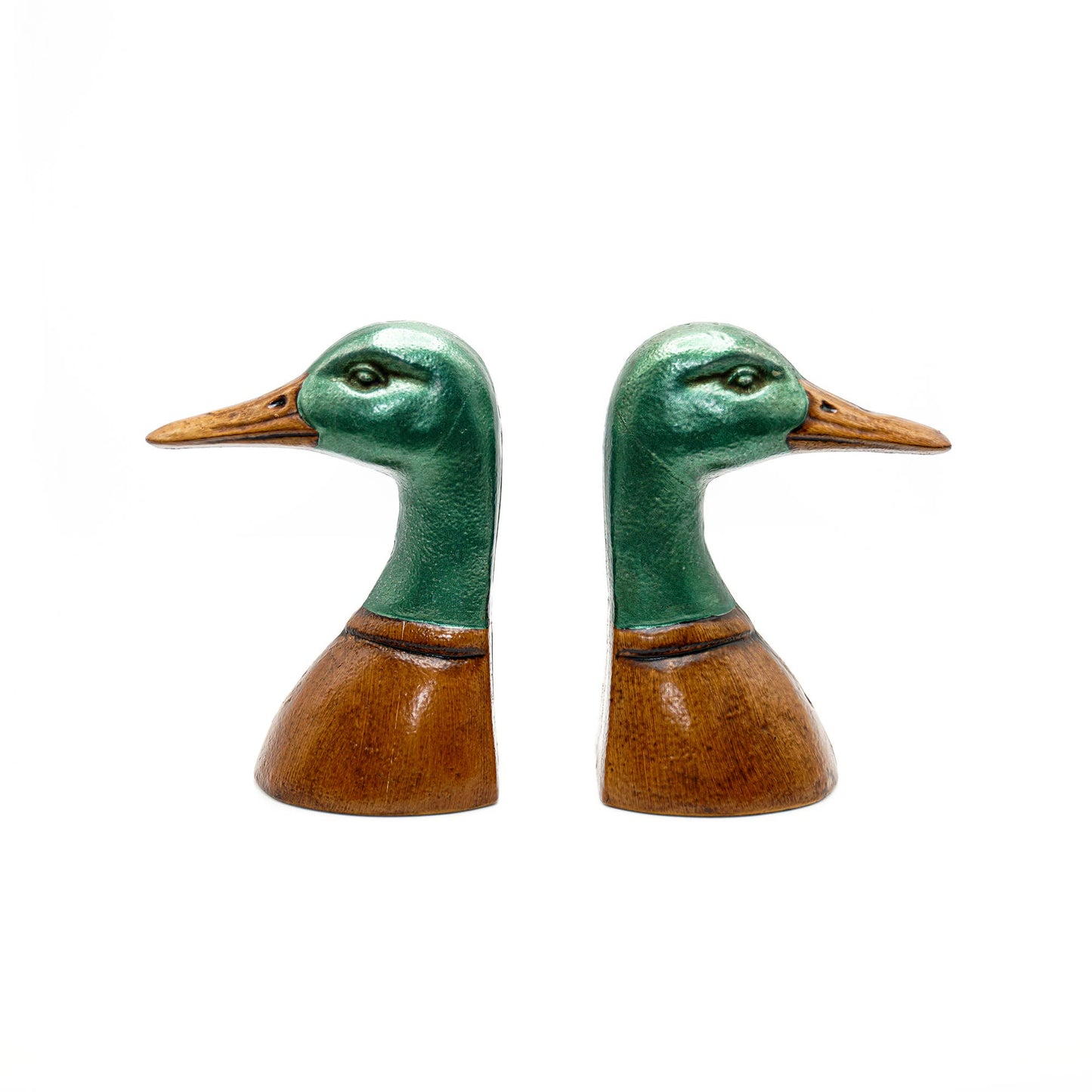Fox Run Duck Decorative Bookend Set, Iron, 4.25”x2.9”x5.73"