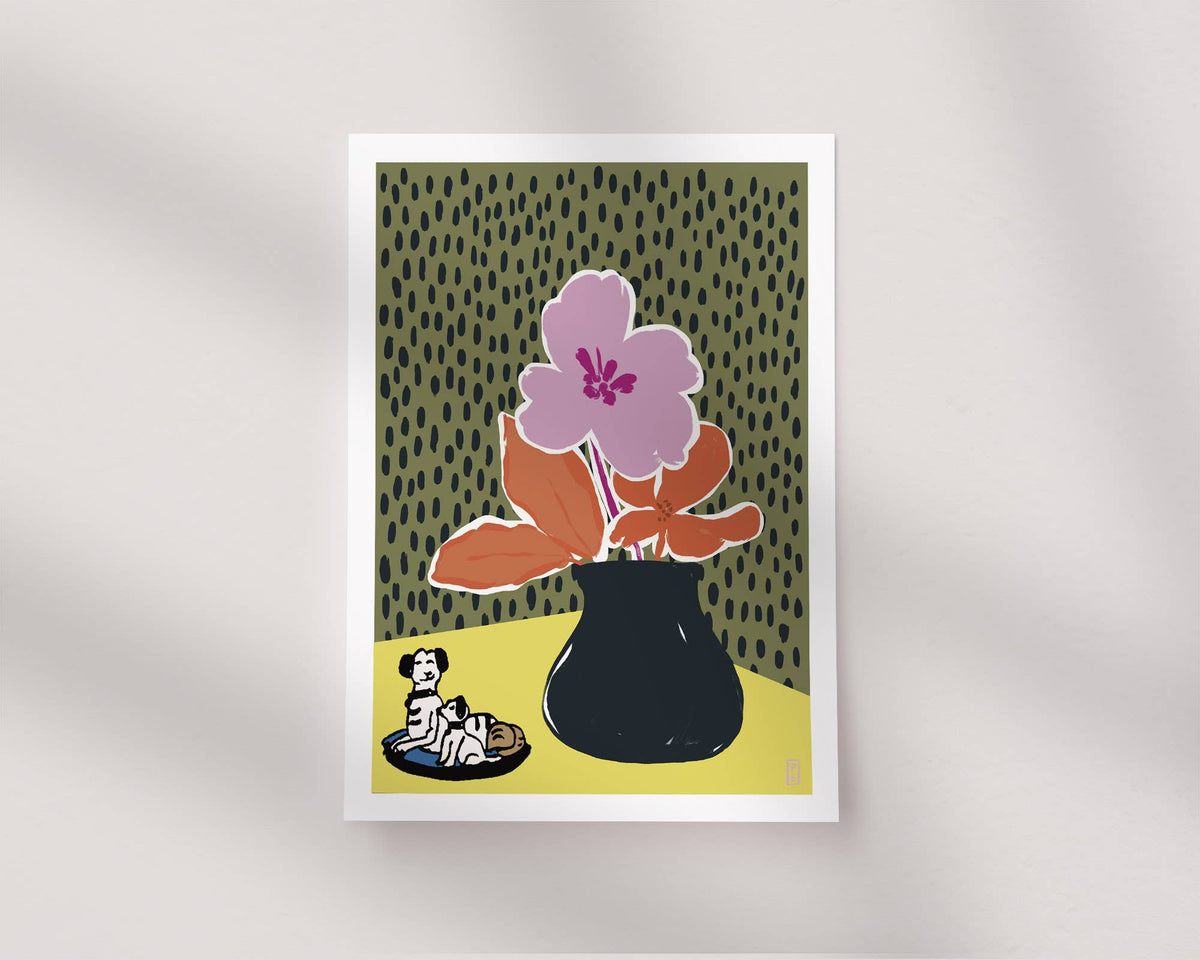 Rose Pink Flower Giclée Fine Art Print