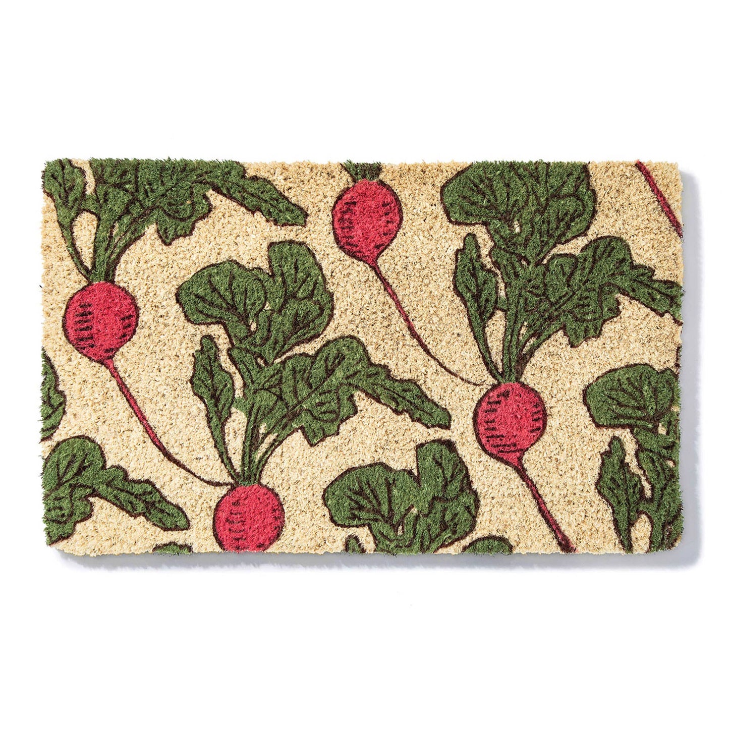 Beet It Handwoven Coconut Fiber Doormat