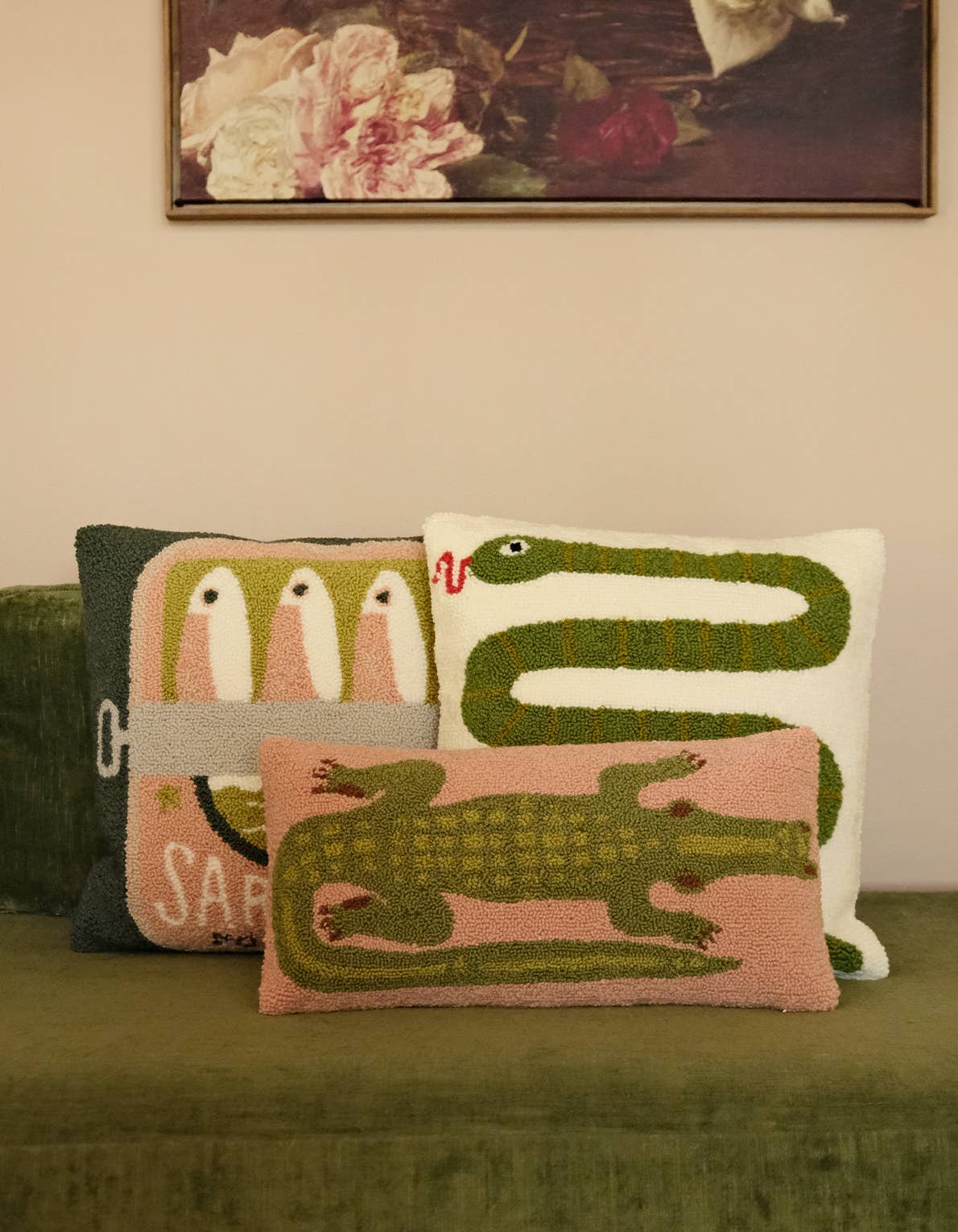 Snake Throw Pillow