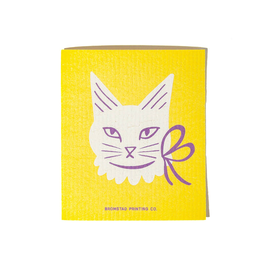 Ribbon Cat - Swedish Dishcloth