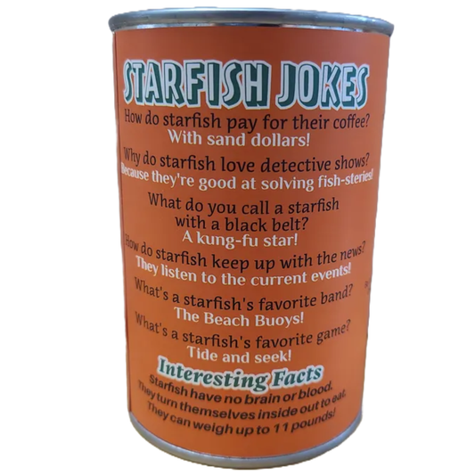 Stella the Canned Starfish - Eco-Friendly Plush w/Jokes