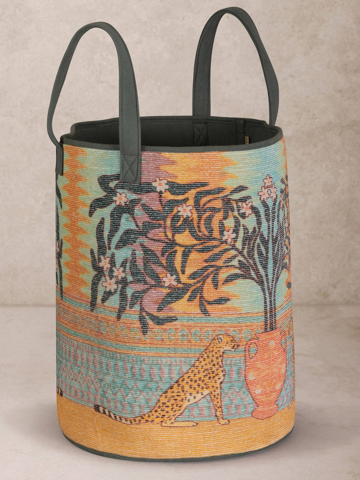 Zaria Floral Canvas Basket