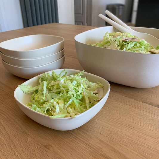 Gusto Large Salad Bowl - White