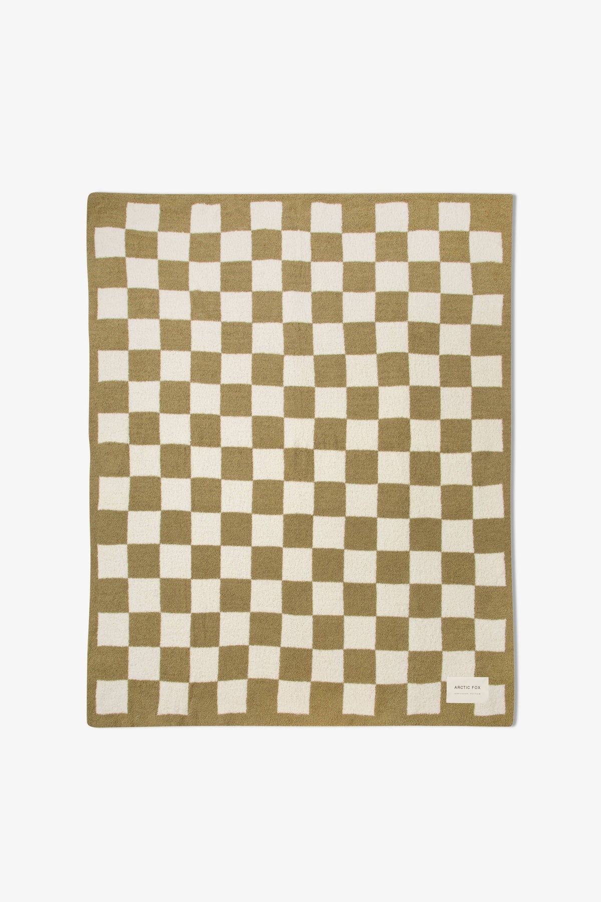 The Teddy Throw - 100% Recycled - Khaki Check - FW26
