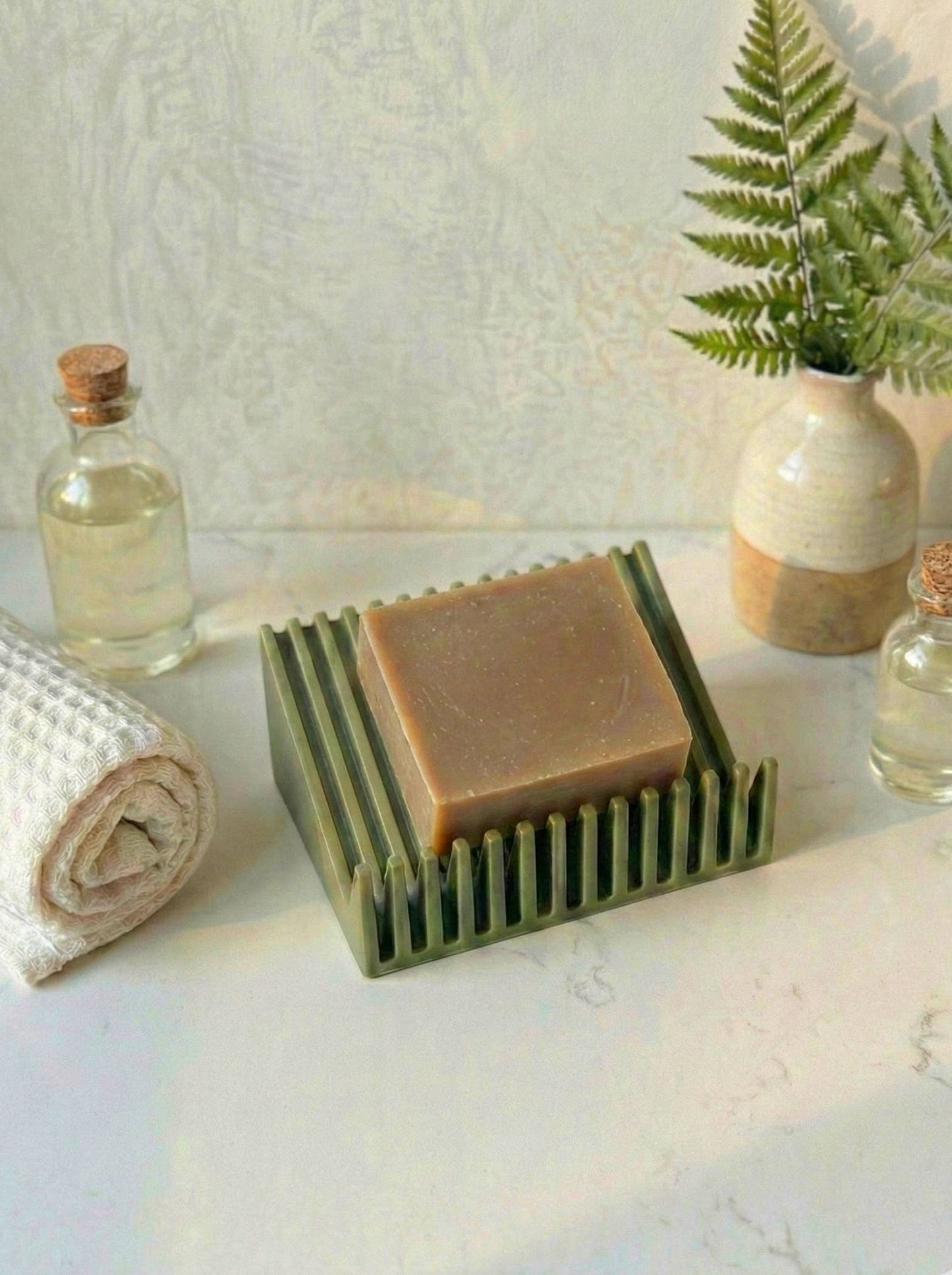 Self-Draining Soap Dish