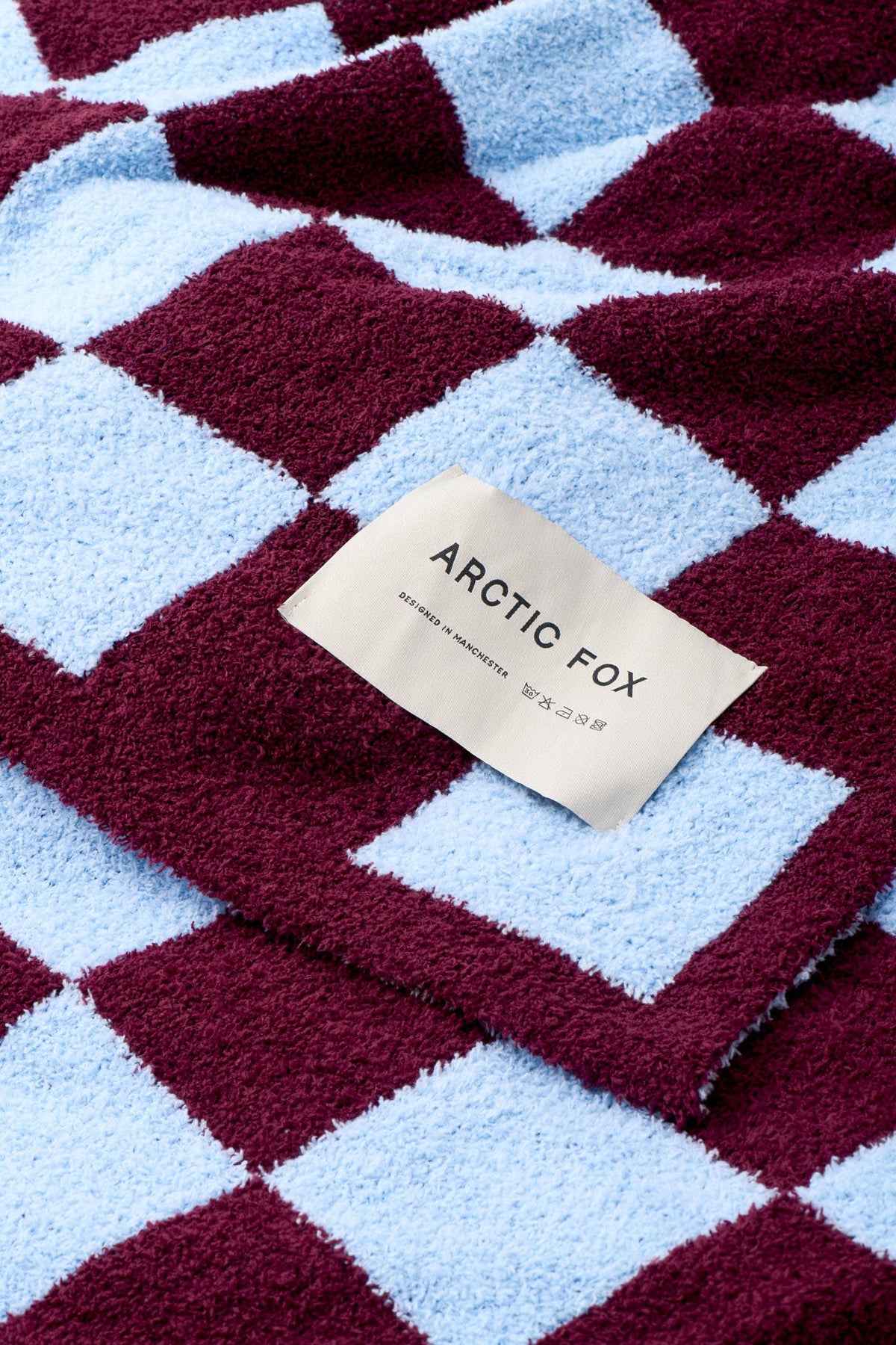 The Teddy Throw - 100% Recycled - Blue Check - FW26
