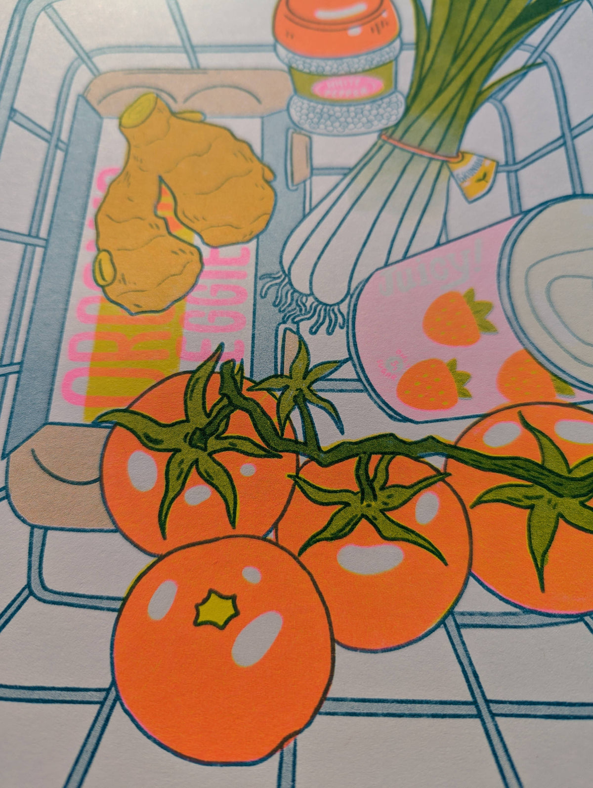Tomato Egg | 8.5"x11" Risograph Print