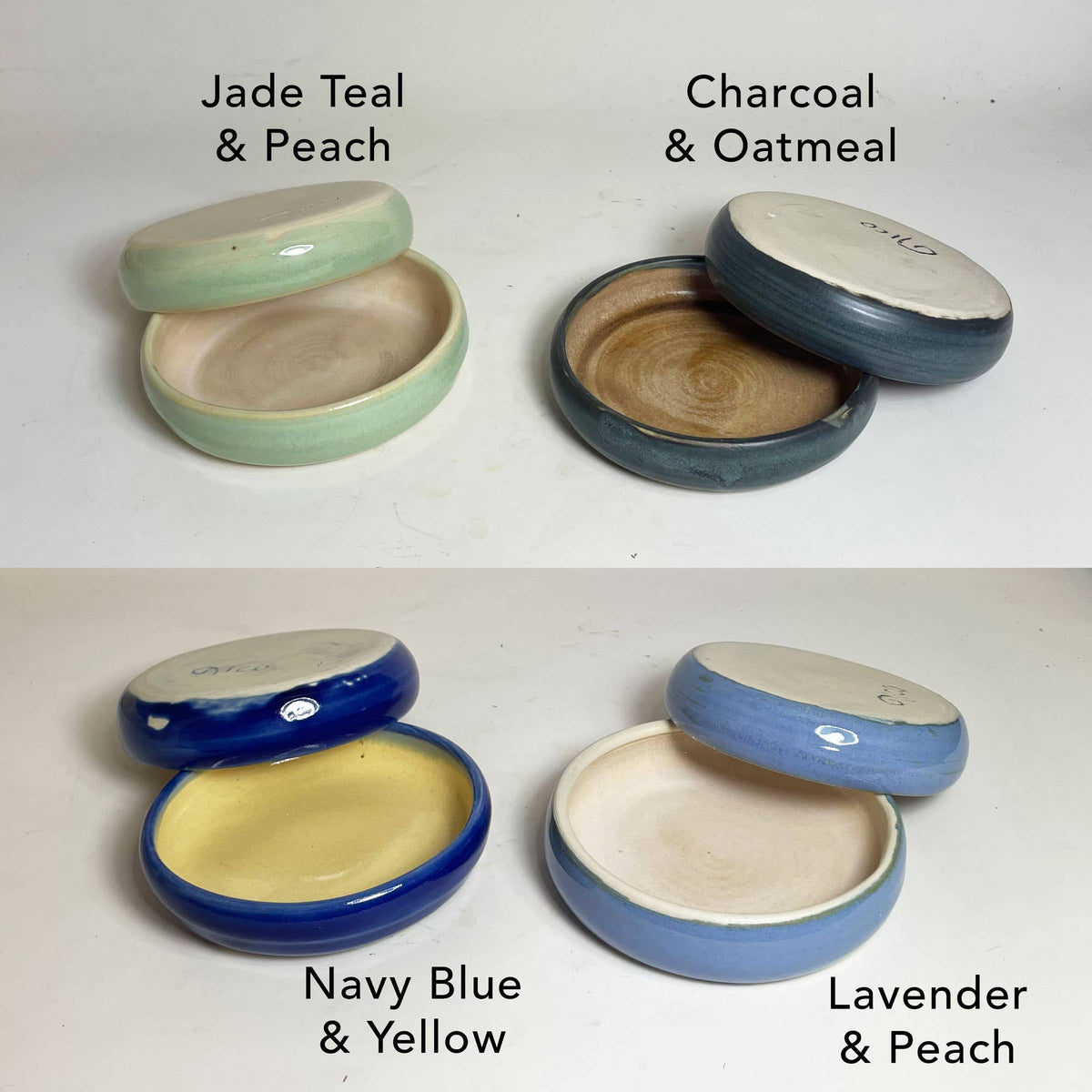 Set of 2: Ceramic Pinch Bowls | Cooking Prep Saucers | Sauce Dishes