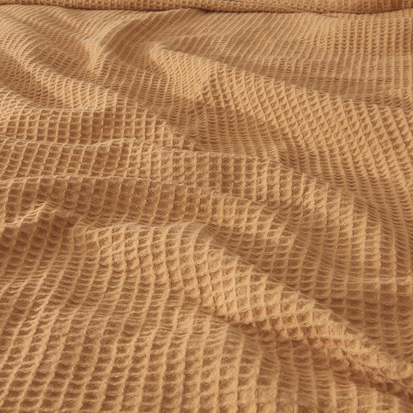 Bed Blanket - 100% Cotton Waffle Weave - Mikala Collection